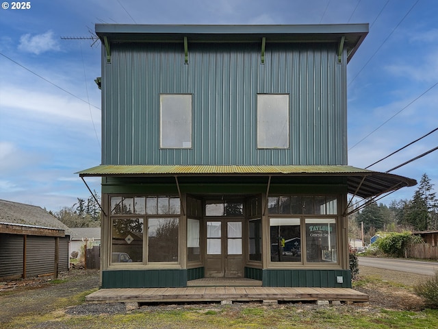 view of rear view of property