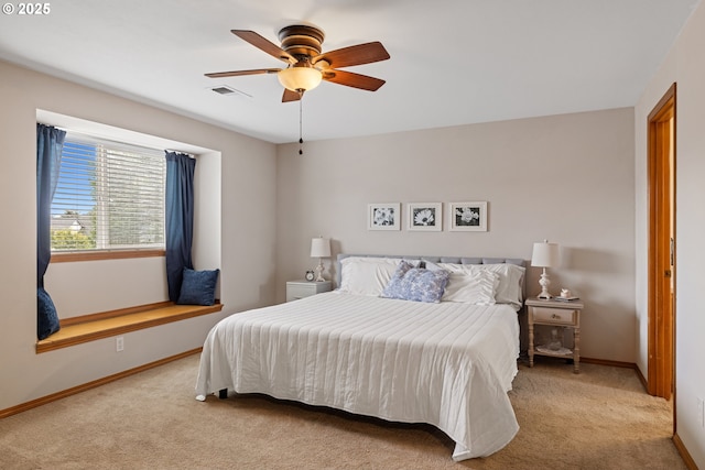 4931 NE Mink Ct, Salem, OR 97305 - carpeted bedroom with baseboards and ceiling fan