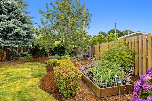 4931 NE Mink Ct, Salem, OR 97305 - fenced backyard with a garden