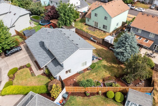 4931 NE Mink Ct, Salem, OR 97305 - aerial perspective of suburban area