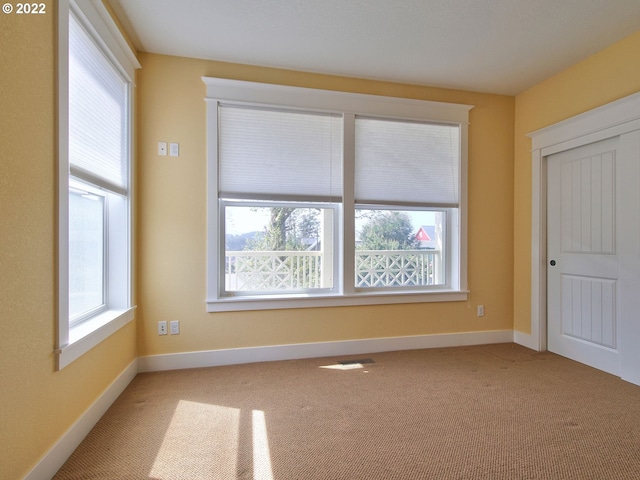 view of carpeted empty room