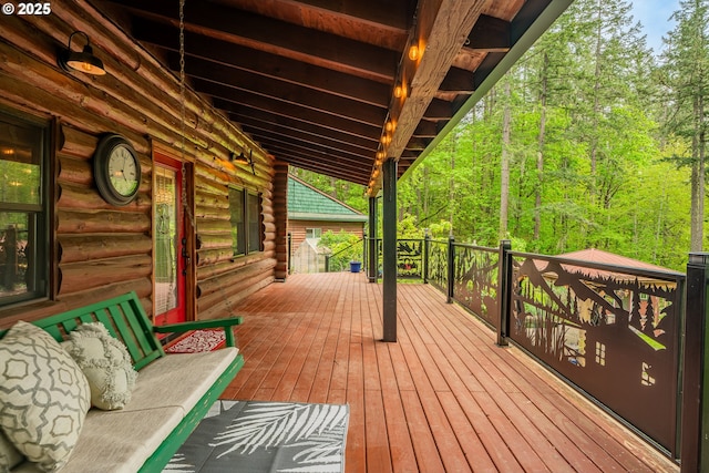 view of deck