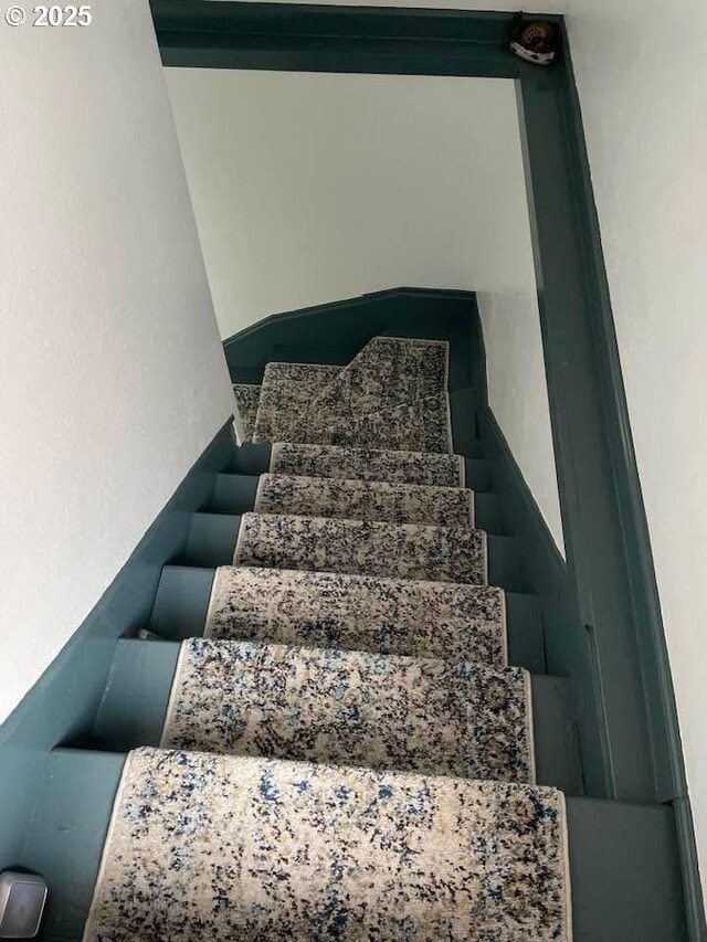 view of stairway
