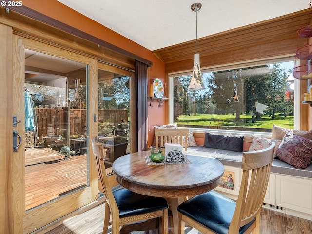 sunroom / solarium with visible vents