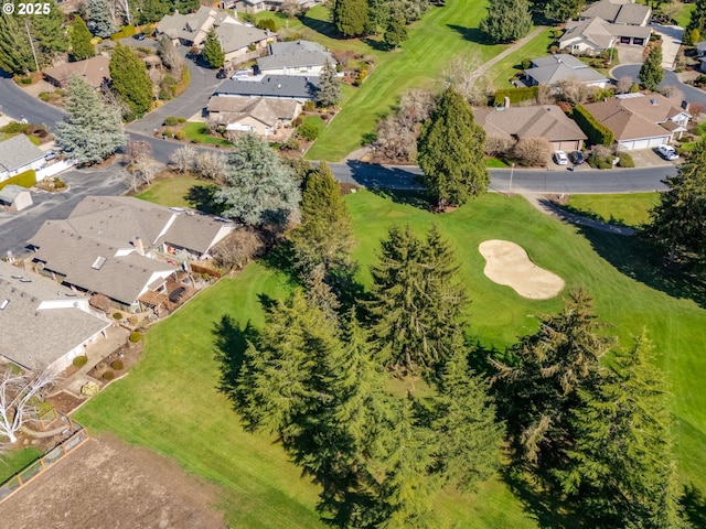 drone / aerial view with a residential view