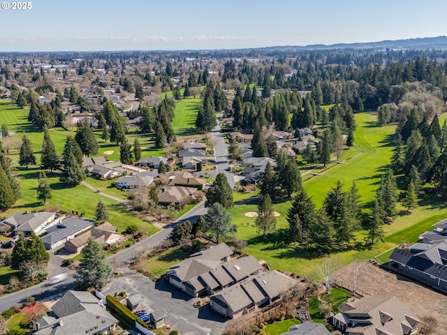 bird's eye view featuring a residential view