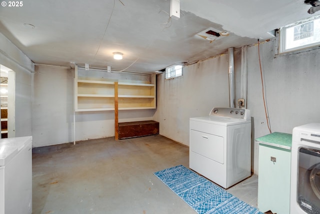 13015 E Burnside St, Portland, OR 97233 - basement with washer and clothes dryer