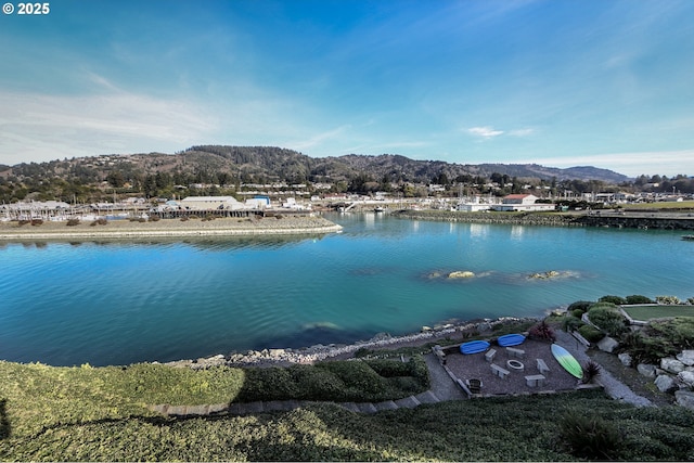 water view featuring a mountain view