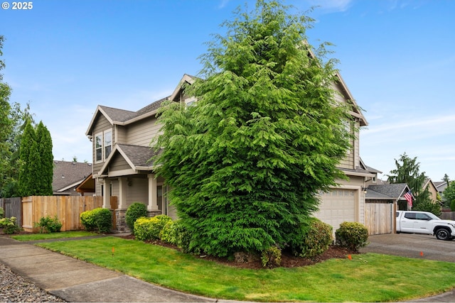 19144 Gentry Highlands Ln, Oregon City, OR 97045 - view of front of house with a garage, asphalt driveway, and roof with shingles