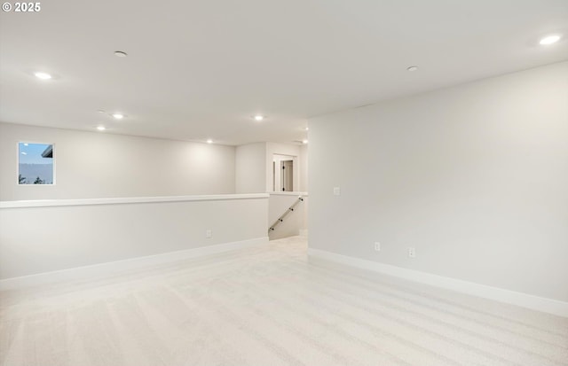 366 S 87th Ave, Ridgefield, WA 98642 - basement featuring recessed lighting, baseboards, and light colored carpet