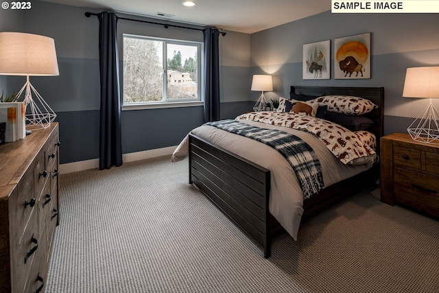 366 S 87th Ave, Ridgefield, WA 98642 - bedroom featuring carpet floors, baseboards, and recessed lighting