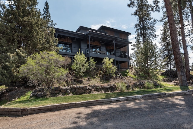 view of rear view of property