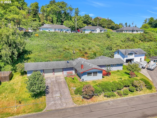 450 Pleasant Ave, Astoria, OR 97103 - aerial view of property and surrounding area