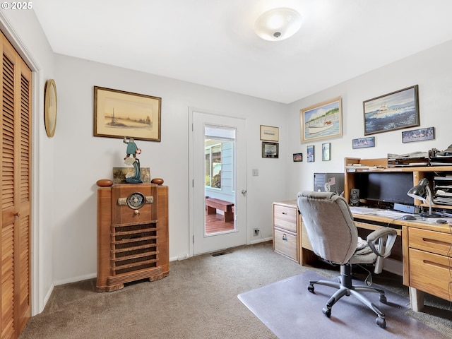 450 Pleasant Ave, Astoria, OR 97103 - office area with light carpet and baseboards