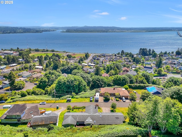 450 Pleasant Ave, Astoria, OR 97103 - aerial perspective of suburban area with a nearby body of water