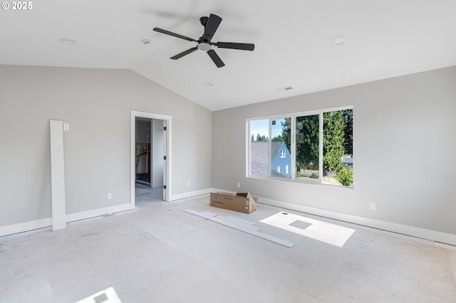 4410 NE 55th Way, Vancouver, WA 98661 - unfurnished bedroom featuring lofted ceiling and a ceiling fan