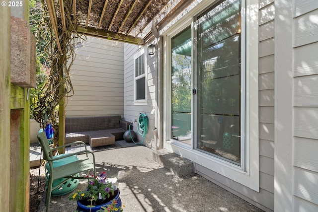 view of patio / terrace with an outdoor hangout area