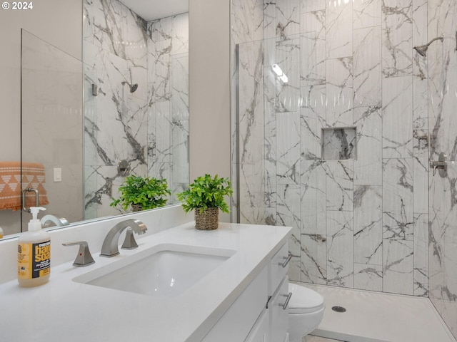 1790 Thompson Falls Dr, Seaside, OR 97138 - full bathroom with vanity and a marble finish shower