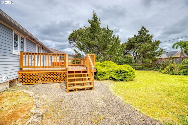 2385 S Downing St, Seaside, OR 97138 - view of grassy yard featuring a deck