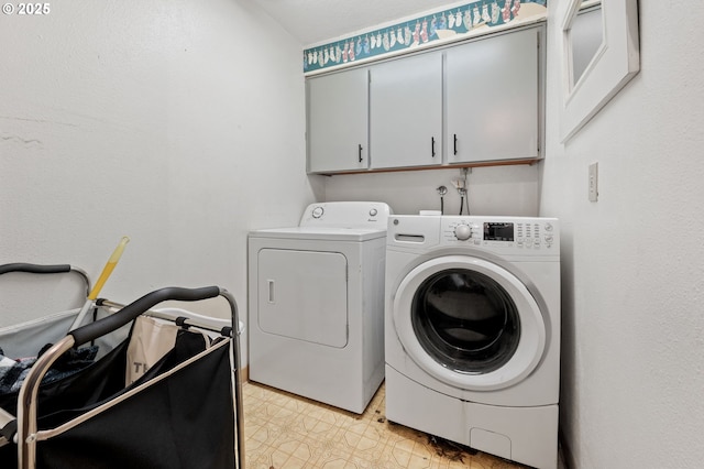 22224 S Kamrath Rd, Oregon City, OR 97045 - laundry area with cabinet space and washing machine and dryer
