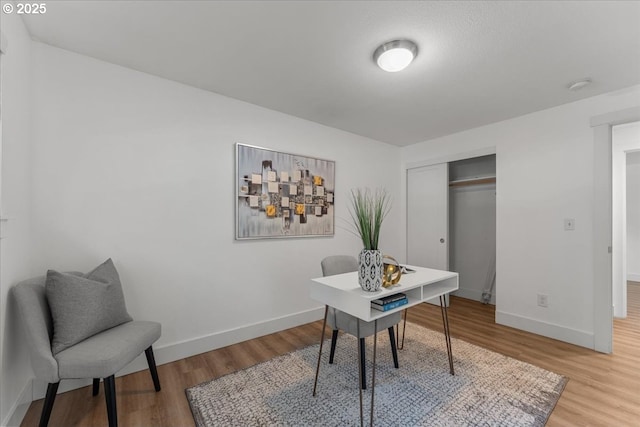 4992 Prospect St, West Linn, OR 97068 - home office featuring light wood-type flooring and baseboards