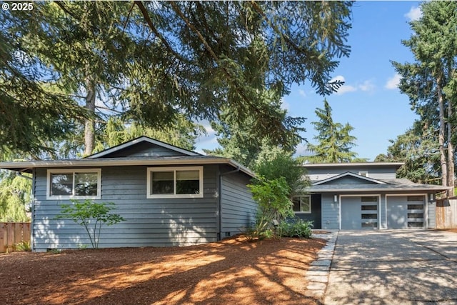 4992 Prospect St, West Linn, OR 97068 - view of front of property featuring an attached garage and driveway