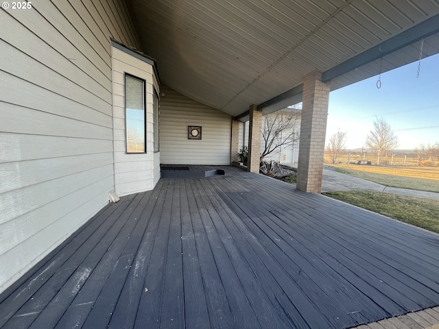 view of wooden terrace