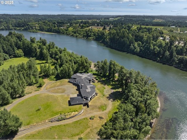 32088 SW Peach Cove Rd, West Linn, OR 97068 - aerial view of property's location featuring a nearby body of water and a heavily wooded area
