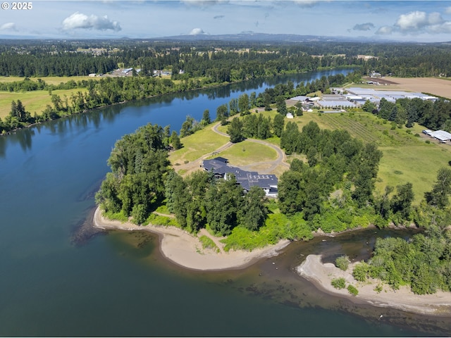 32088 SW Peach Cove Rd, West Linn, OR 97068 - aerial view of property's location featuring a forest and a large body of water