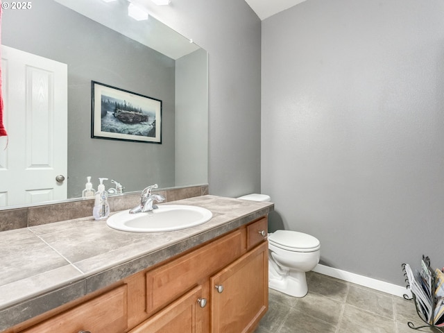 21390 SW Roellich Ave, Sherwood, OR 97140 - half bathroom with vanity, toilet, and baseboards
