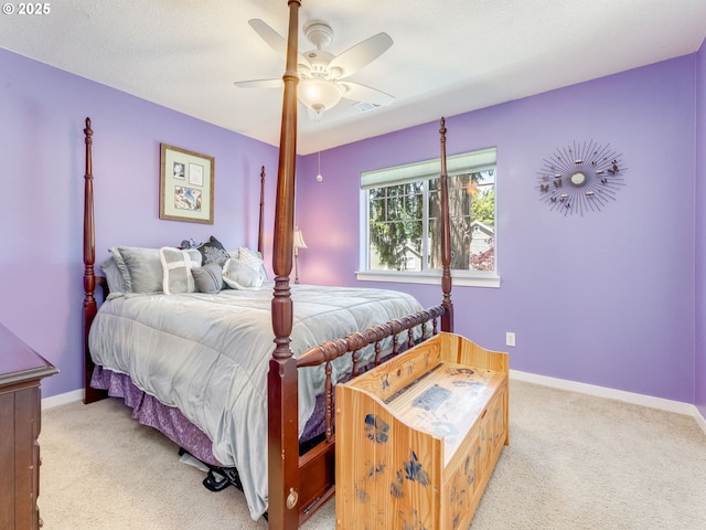 21390 SW Roellich Ave, Sherwood, OR 97140 - bedroom featuring carpet, ceiling fan, and baseboards