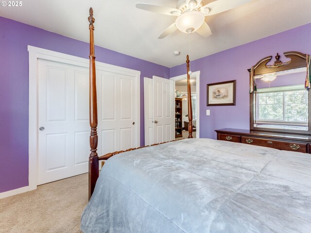 21390 SW Roellich Ave, Sherwood, OR 97140 - carpeted bedroom with a ceiling fan