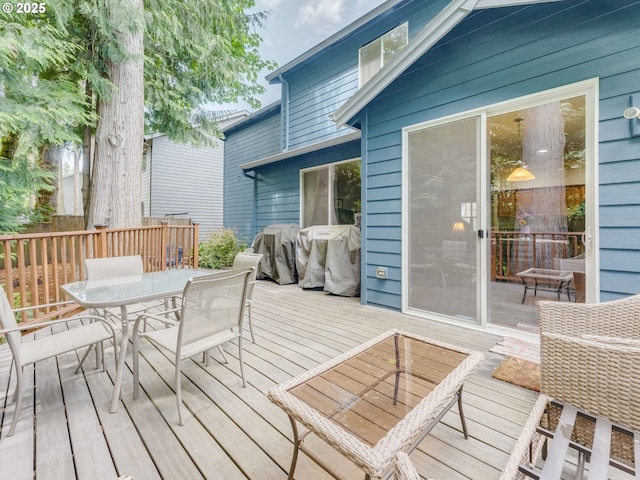 21390 SW Roellich Ave, Sherwood, OR 97140 - wooden deck featuring outdoor dining space