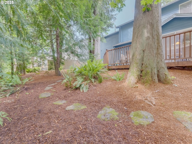 21390 SW Roellich Ave, Sherwood, OR 97140 - view of yard with a wooden deck
