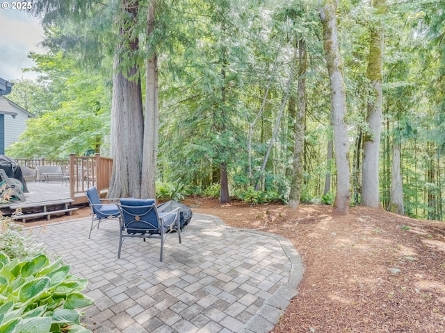 21390 SW Roellich Ave, Sherwood, OR 97140 - view of patio featuring a wooden deck