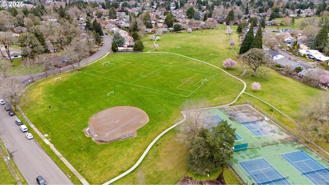 birds eye view of property