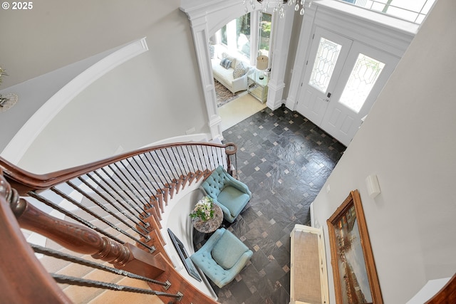 9459 SE Tarnahan Dr, Happy Valley, OR 97086 - foyer entrance featuring arched walkways and a towering ceiling