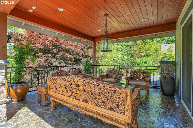 9459 SE Tarnahan Dr, Happy Valley, OR 97086 - view of patio / terrace with an outdoor living space