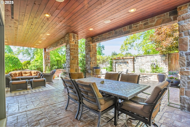 9459 SE Tarnahan Dr, Happy Valley, OR 97086 - view of patio / terrace with outdoor lounge area and outdoor dining area