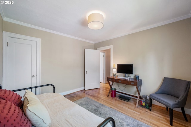 909 NE Brazee St Unit 16, Portland, OR 97212 - bedroom with ornamental molding and wood finished floors