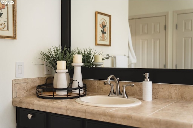 bathroom with vanity