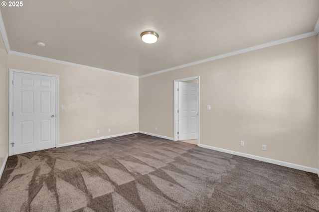 1364 Goodpasture Island Rd, Eugene, OR 97401 - empty room with ornamental molding, carpet flooring, and baseboards