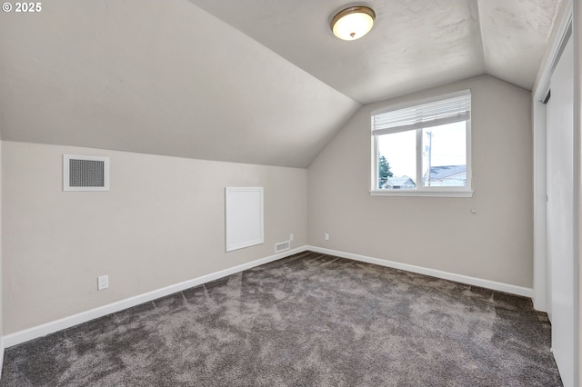 1364 Goodpasture Island Rd, Eugene, OR 97401 - bonus room featuring lofted ceiling, dark carpet, and baseboards