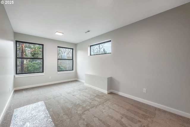 view of carpeted empty room