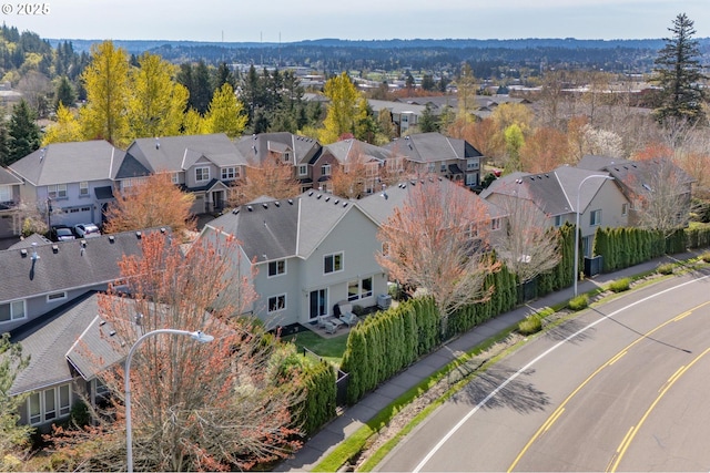 aerial view featuring a residential view