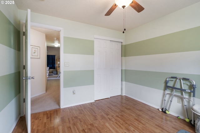 13810 NE 89th Cir, Vancouver, WA 98682 - empty room featuring wood finished floors, ceiling fan, and baseboards