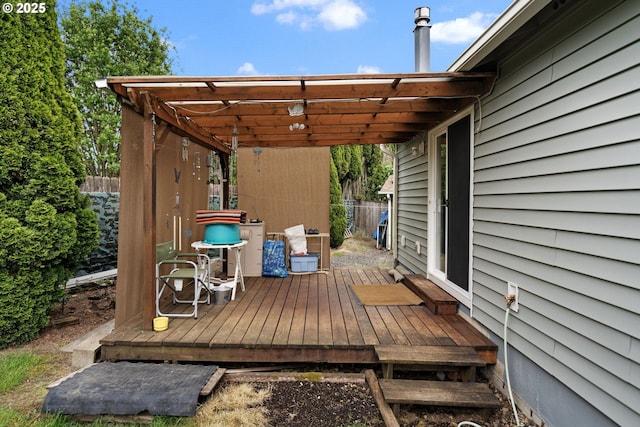 13810 NE 89th Cir, Vancouver, WA 98682 - wooden deck with fence and a pergola