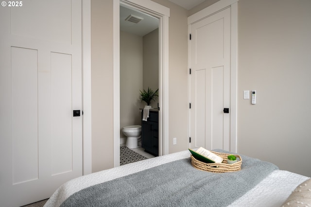 bedroom with ensuite bathroom