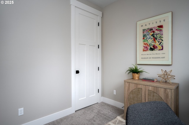 interior space with light carpet