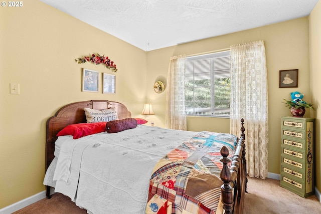 1042 W State Route 4, Cathlamet, WA 98612 - carpeted bedroom with baseboards and a textured ceiling